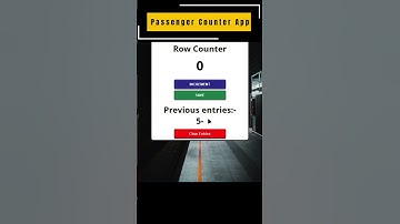 Passenger Counter App Built with Html | CSS | JavaScript