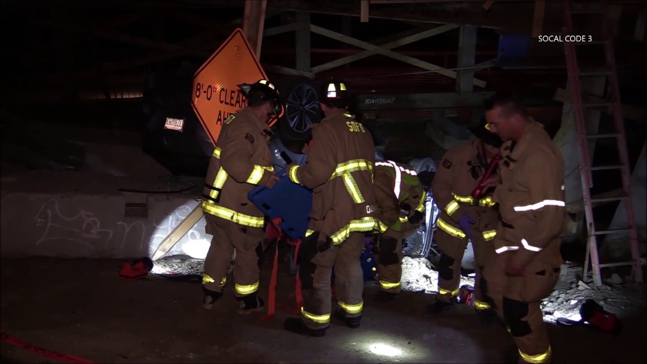 Vehicle Lands On It's Roof After Crash 3/1/2020 - YouTube