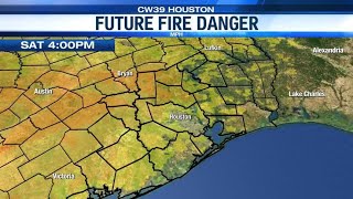 The Latest Fire Weather Forecast Has Elevated Fire Danger For Houston Saturday