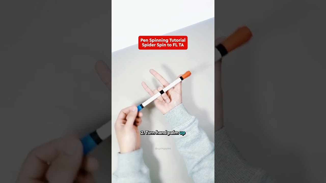 Pen Spinning Tutorial Spider Spin To FLTA 🕷️🌀🤟