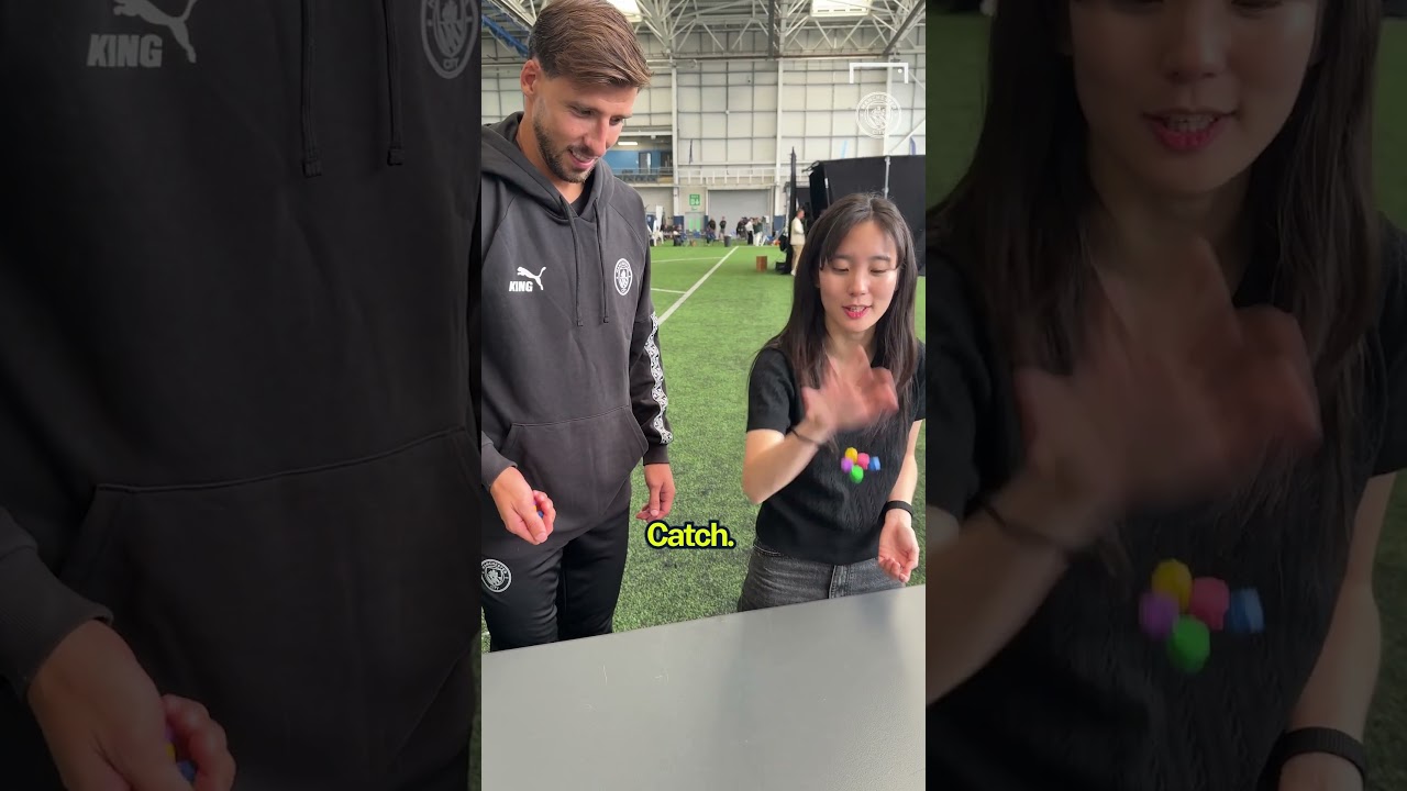 Man City players try IMPOSSIBLE CHALLENGE 🤩 #football #soccer #mancity #premierleague