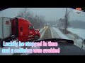 Idiot drivers cut off big rigs | Make sure it&#39;s safe before pulling out