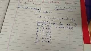 Perform all Arithmetic Operations using C - programming || Calculator || Arithmetic Operators