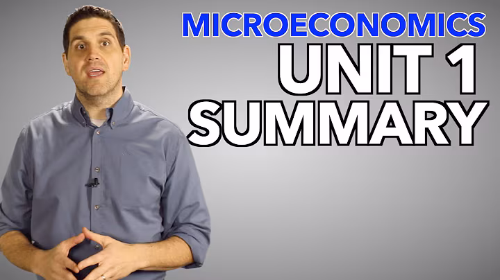 Micro Unit 1 Summary- Basic Economic Concepts (Old Version)
