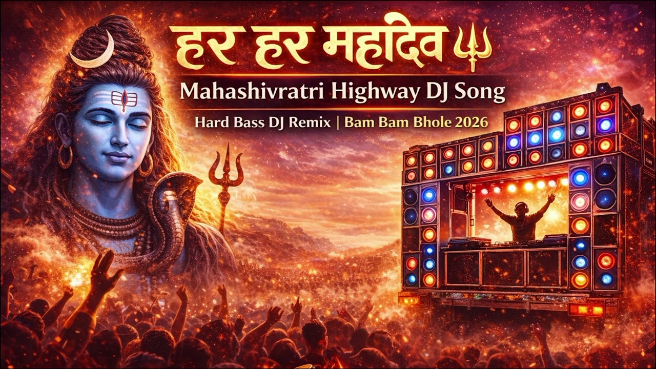 हर हर महादेव 🔱 | Mahashivratri Highway DJ Song | Hard Bass DJ Remix | Bam Bam Bhole 2026