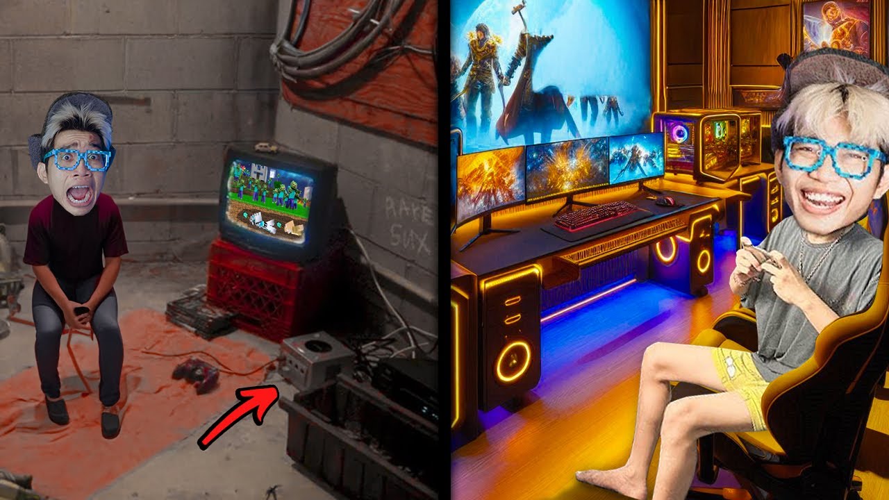 Ruangan Gaming Miskin VS Ruangan Gaming Sultan FROST DIAMOND!!! Harganya Bikin Kejang...