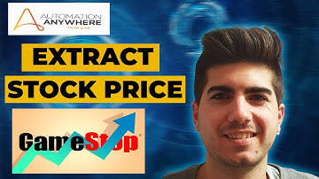Getting GME stock price with Automation Anywhere A2019/360 RPA