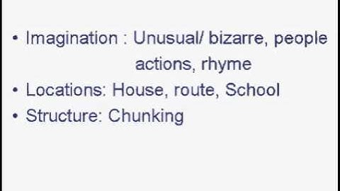 Improve your memory: Part 1- The basics