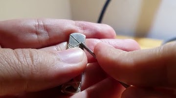 Engraving test with a solenoid engraver.