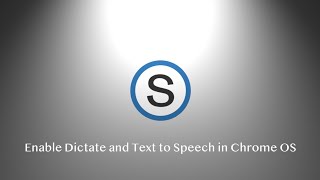 Enable Dictate and Text to Speech in Chrome OS