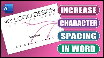 Increase CHARACTER SPACING in Word | Quick Tutorial