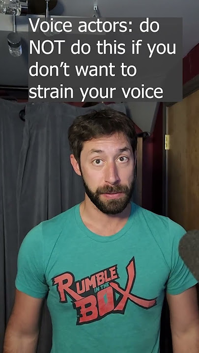 Voice actors: Do NOT do this if you don't want to strain your voice!