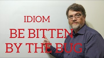English Tutor Nick P Idioms (255) Be Bitten by The Bug or Have the Something  Bug
