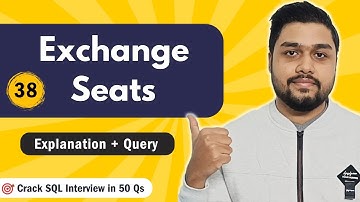 Exchange Seats | Leetcode 626 | Crack SQL Interviews in 50 Qs  #mysql #leetcode