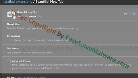 How to Remove Beautiful New Tab extension Browser Hijacker?