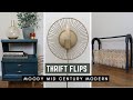 DIY THRIFT FLIP DECOR | Nightstand Furniture Flip, Wall Sconce, Coffee Book Rack | EASY FLIPS 2021