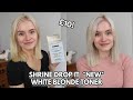 Testing NEW Shrine drop it WHITE BLONDE TONER DROPS