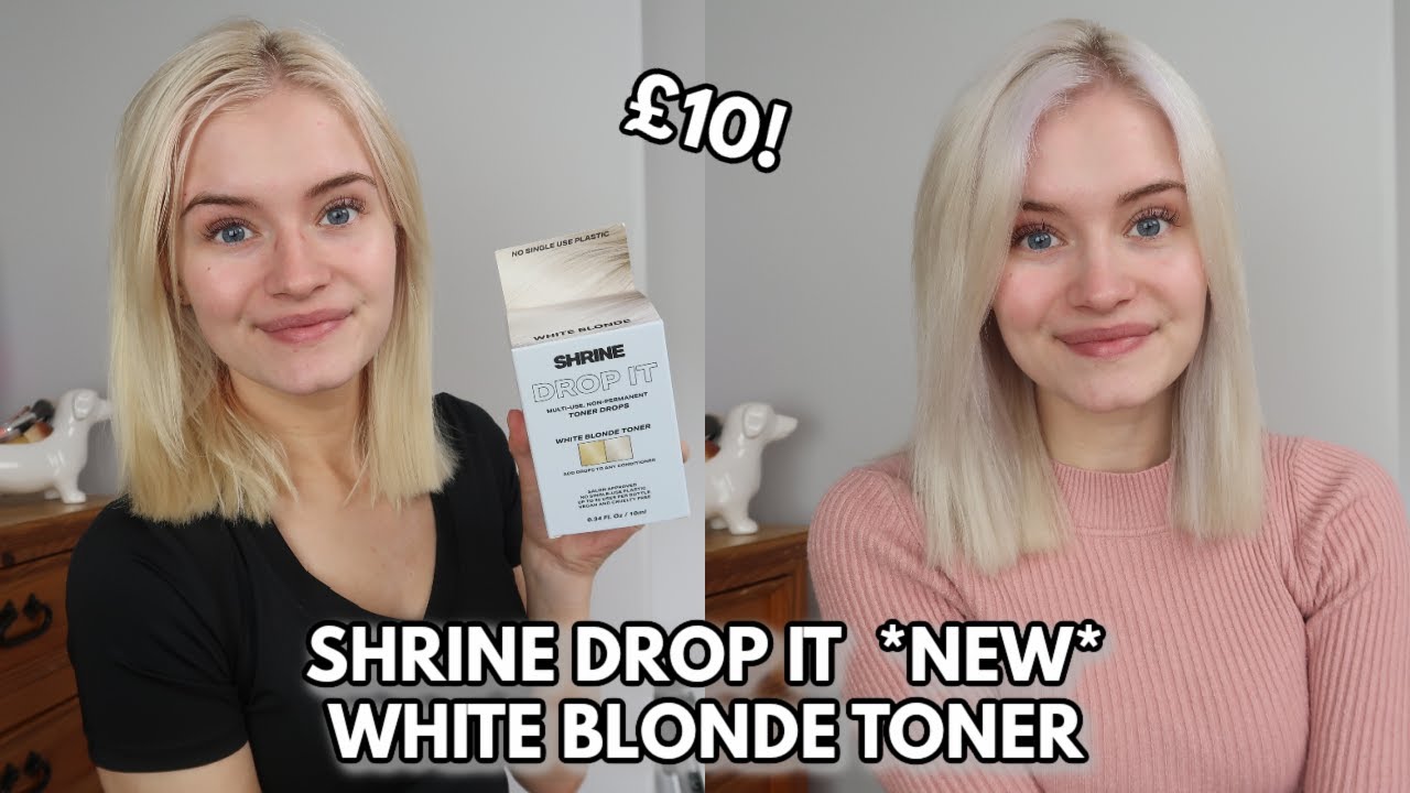 Testing NEW Shrine drop it WHITE BLONDE TONER DROPS