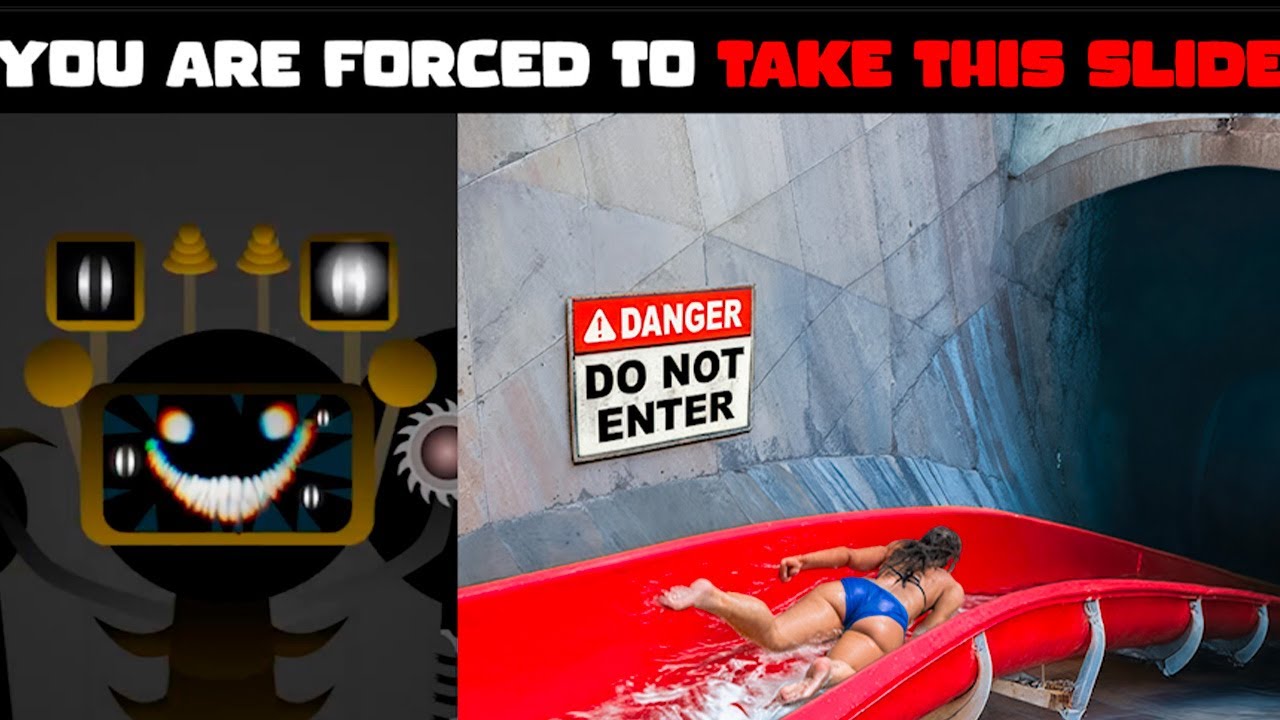 Sprunki Becoming Uncanny | You are forced to take this slide | Fun Bot verse