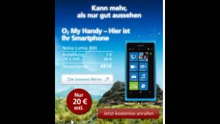 o2 Smartphone HTML 5 Mobile Ad - Nokia Lumia -Germany