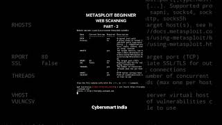 Metasploit web Sacnning Part 2🌐 #coding #metasploit #metasploitable #metasploitframework