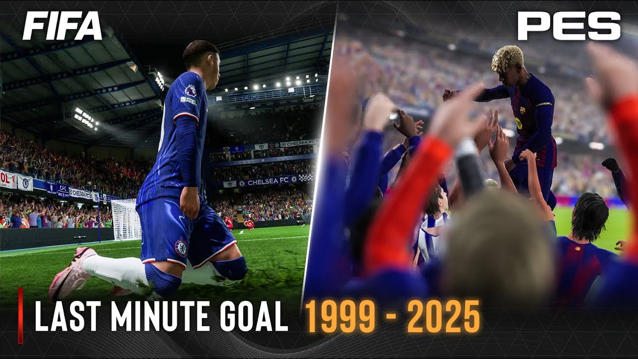 Гол на последней минуте FIFA против PES | 1999 - 2025 |