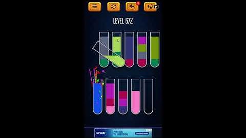 Water Sort Puzzle - Color Liquid Sorting Game Level 672 Solution