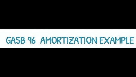 GASB 96  AMORTIZATION