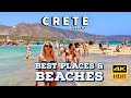 Crete, Greece 🇬🇷- Best Cities And Beaches - Walking Tour Across The Island 🏝 - 4K HDR - 6+ hours