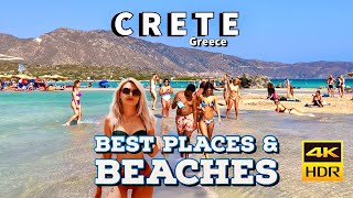 Crete Greece - Best Cities And Beaches - Walking Tour Across The Island - 4K Hdr - 6 Hours