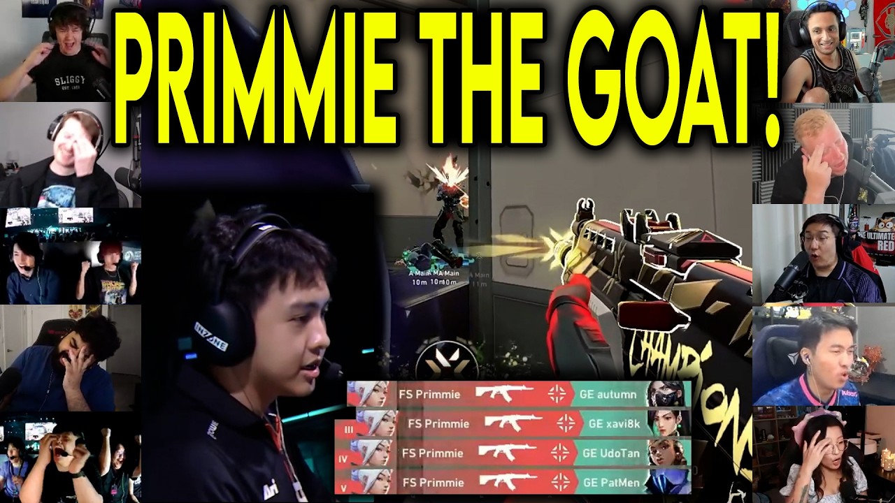 Valorant Streamers React To FS Primmie HITTING THE CRAZIEST ACE Against GE In VCT