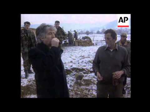 BOSNIA: SERB LEADER KARADZIC VISITS CHRISTIAN ORTHODOX FAMILIES