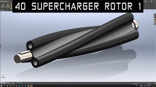 V12 ENGINE | Part 40 | SUPERCHARGER ROTOR 1 | Solidworks Tutorial | 1080p 🚗😎