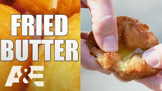 Making DEEP FRIED BUTTER | Deep Fried Dynasty | A&E #shorts