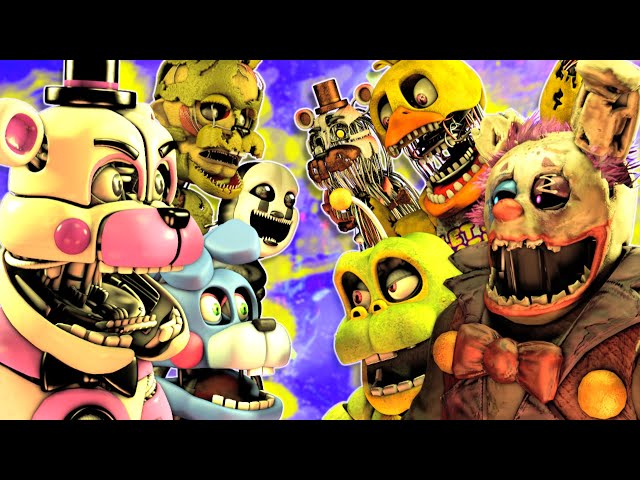 Top 10 Five Nights at Freddy's FIGHT Animations (FNAF VS Animation) 