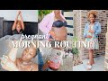 PREGNANT SELF CARE MORNING ROUTINE | bump care + hygiene + supplements + anxiety affirmations &amp; more