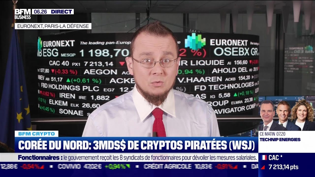 BFM Crypto: Près de trois milliards de cryptos piratées en Corée du Nord  (WSJ)