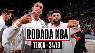 Thumbnail for Nuggets estreiam com anel de campeão e VITÓRIA contra os Lakers! - Rodada NBA 24/10