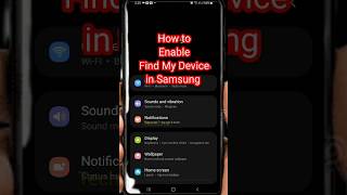 How To Enable Find My Device On Samsung Phone