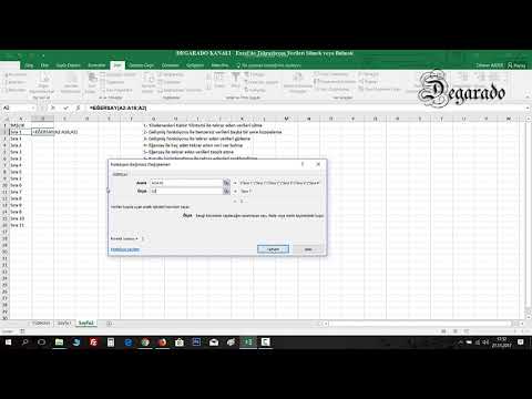 Excel’de Tekrar Eden Verileri Silmek veya Tespit Etmek
