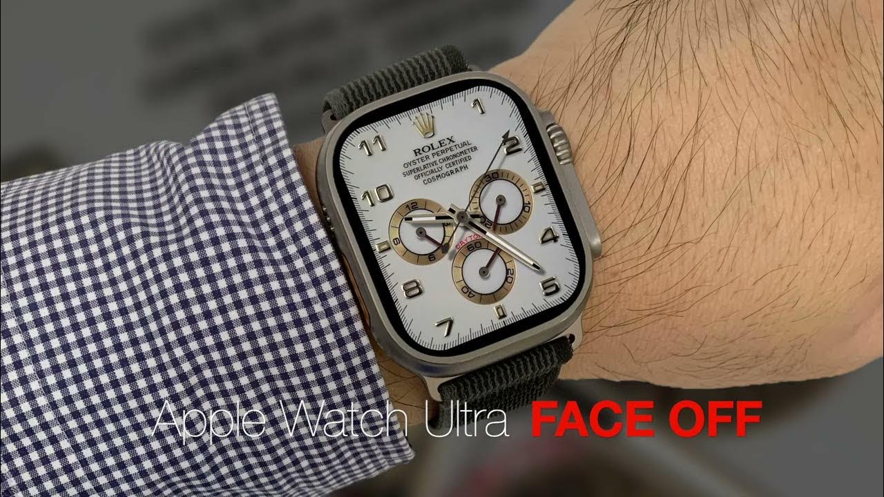 AppleWatchUltra clockology FaceOff - YouTube