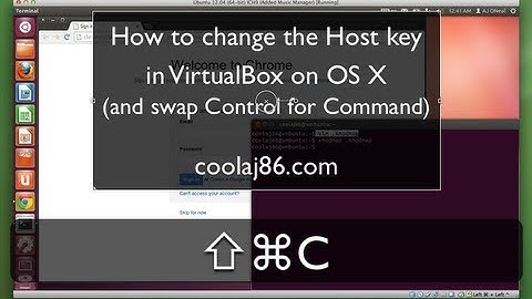 How to change the Host key in VirtualBox on OS X (and swap Control for Command)