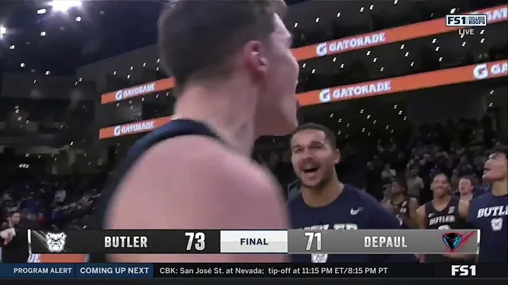 Simas Lukosius WILD Game Winner for Butler vs DePa...