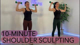 10-MINUTE SHOULDER SCULPT / LIGHT WEIGHTS / QUICK AND EFFECTIVE WORKOUT FOR SEXY, TONED SHOULDERS