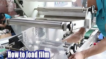 Tutorial how to load film for flow wrap equipment