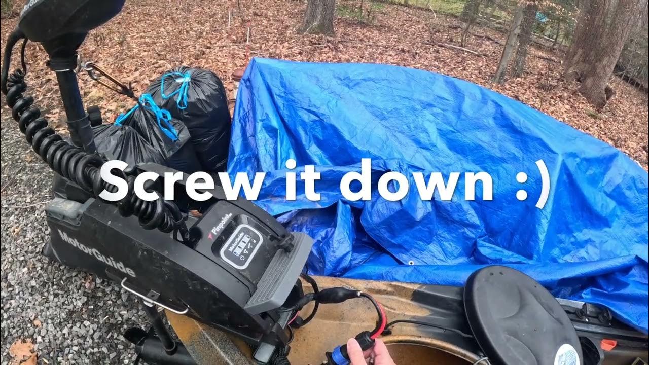 NEW Battery Plug Installed on Old Town Sportsman 120 for Xi3 Kayak Motor w/ GPS 