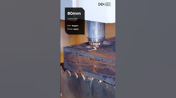 60000W laser cutting 80mm carbon steel (Oxygen)