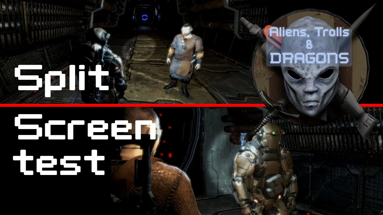 Aliens, Trolls & Dragons - split screen test - YouTube