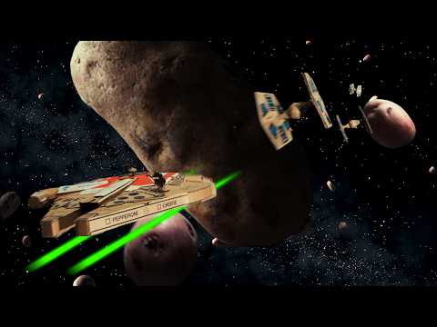 If STAR WARS had a $10 Budget - Asteroid Field