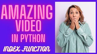 Index function in python #python #pythontutorial #video